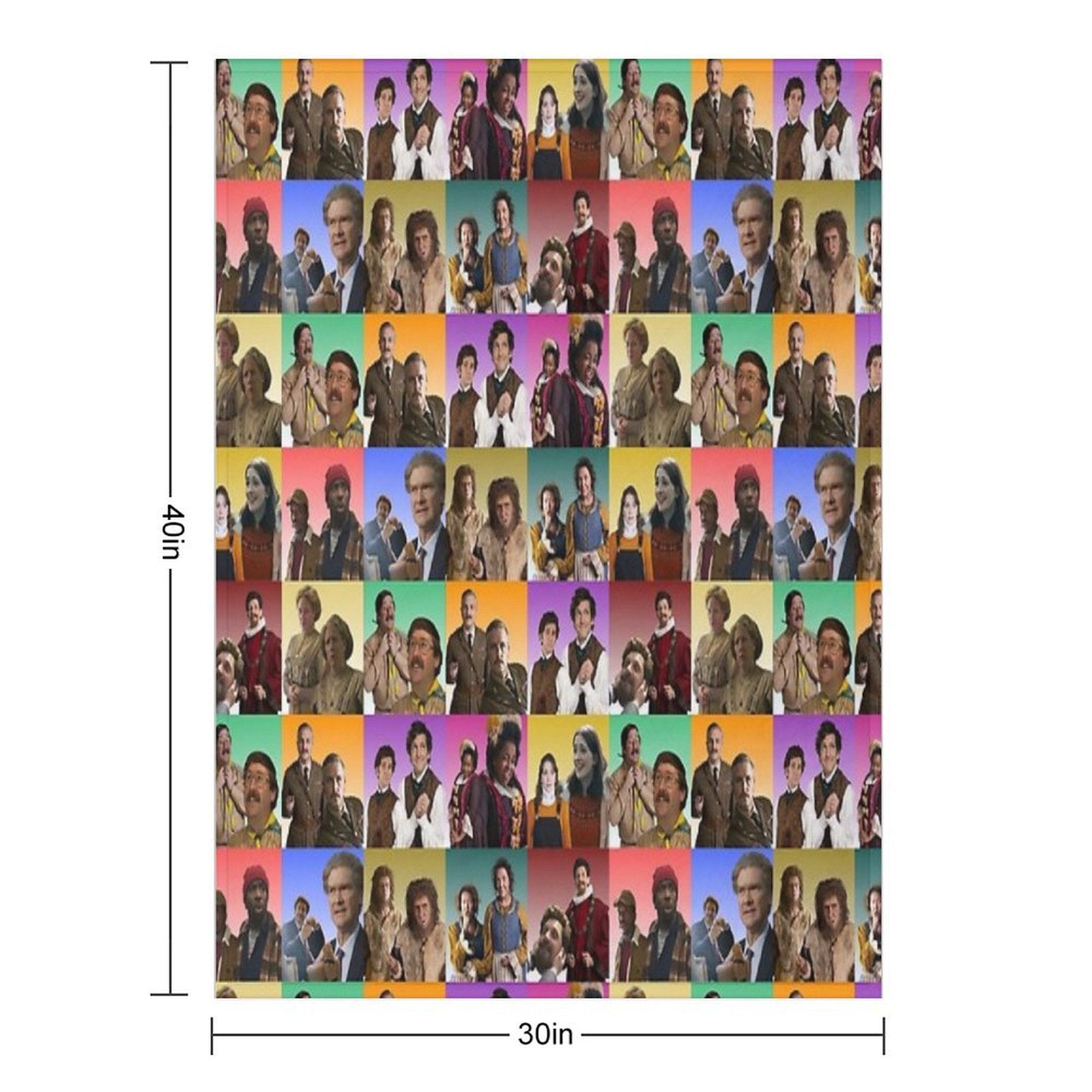 BBC Ghosts Retro Portraits Multi-functional Throw Blanket