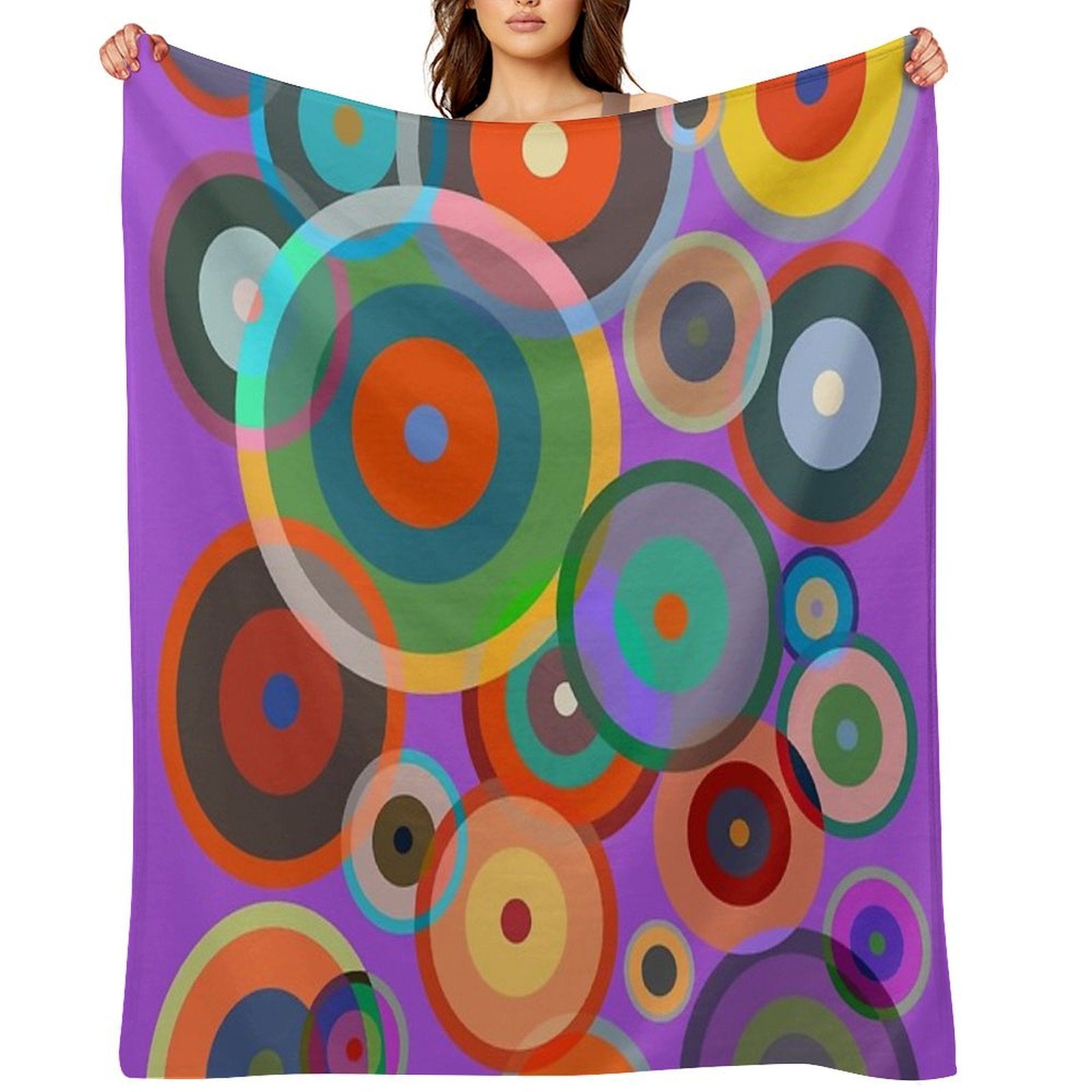 Kandinsky #4 Anti-pilling Throw Blanket