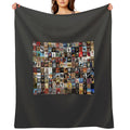 Classic Rock Covers - Collage Essential Shrink-resistant Throw Blanket