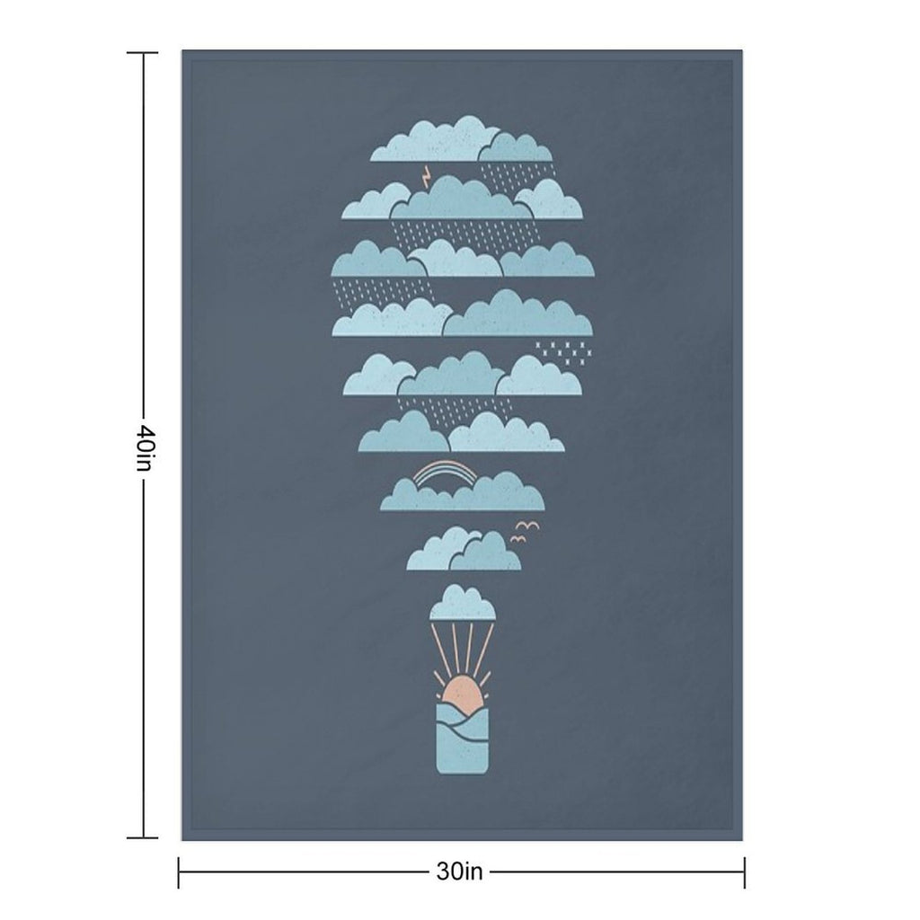 Weather Balloon Anti-pilling Throw Blanket