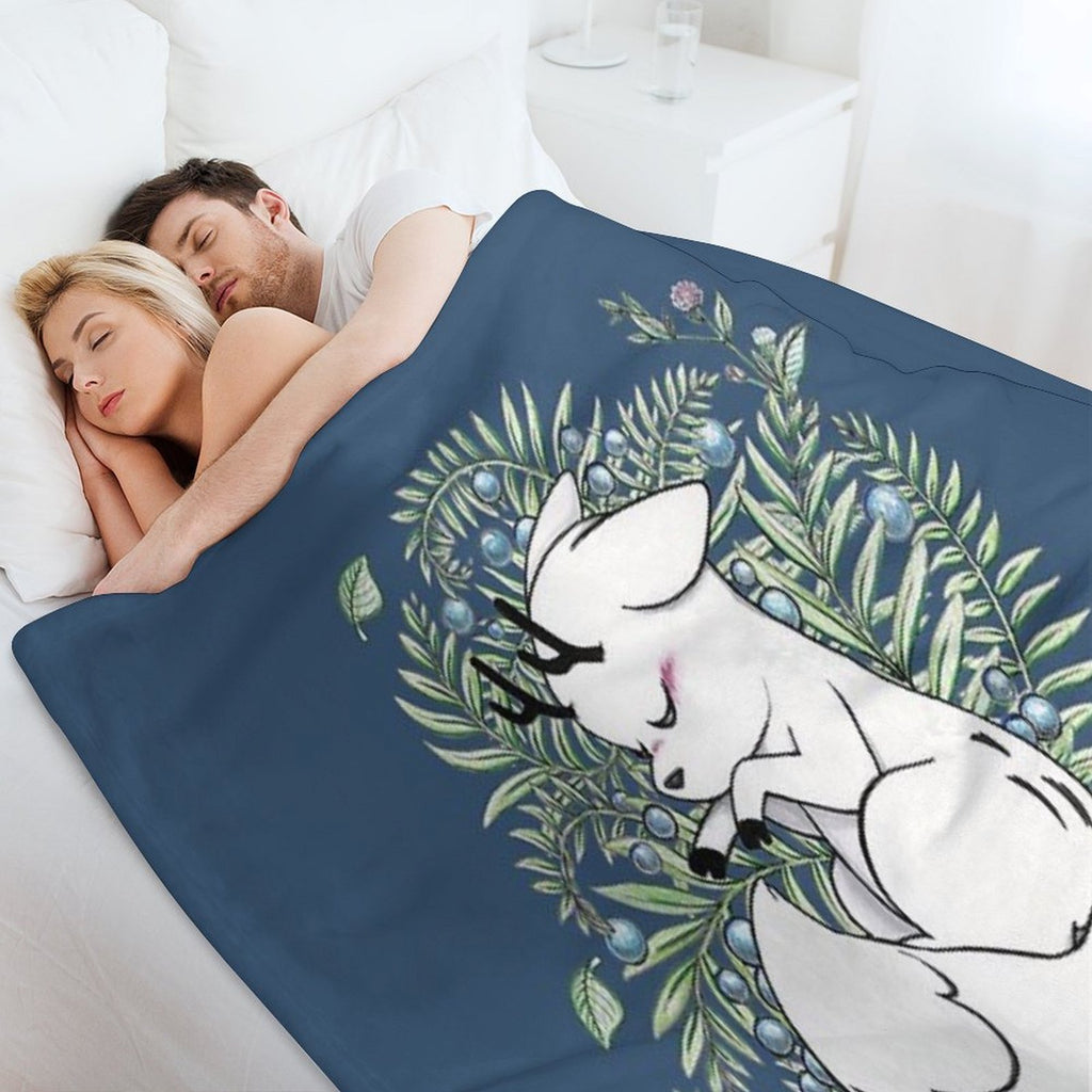 Deer Fox Gift-ready Throw Blanket