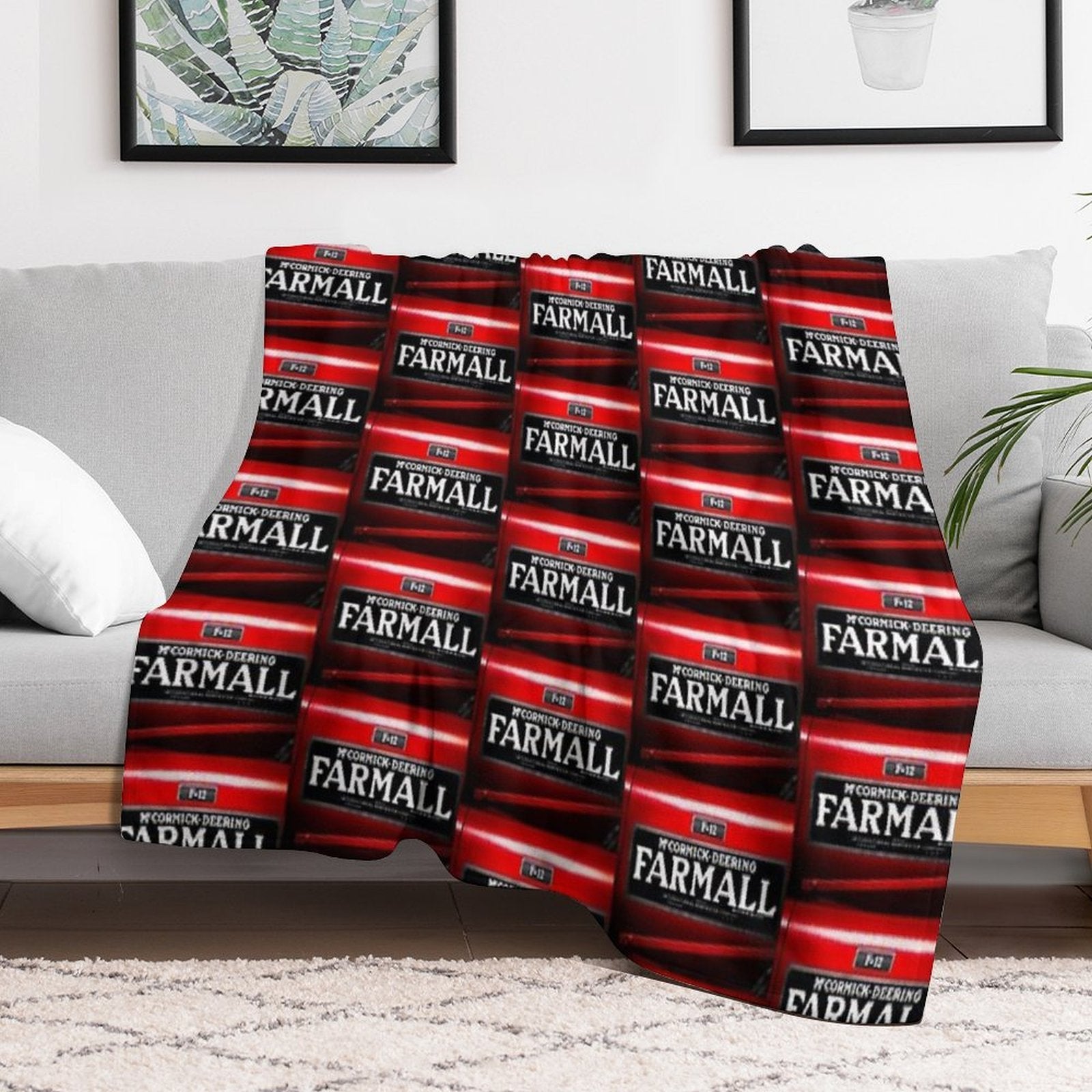 Farmall   International Harvester McCormic Deering Durable Throw Blanket