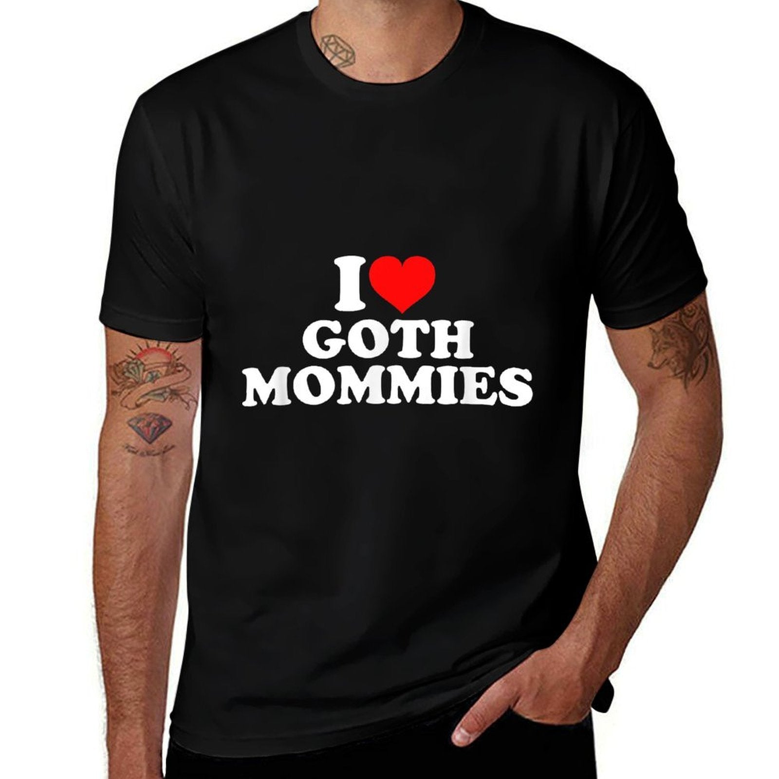 I Love Goth Mommies  Classic T-Shirt