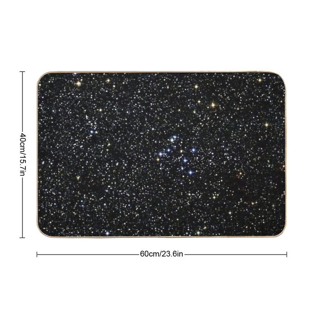 Black Glitter  Pet-Safe Bath Mat