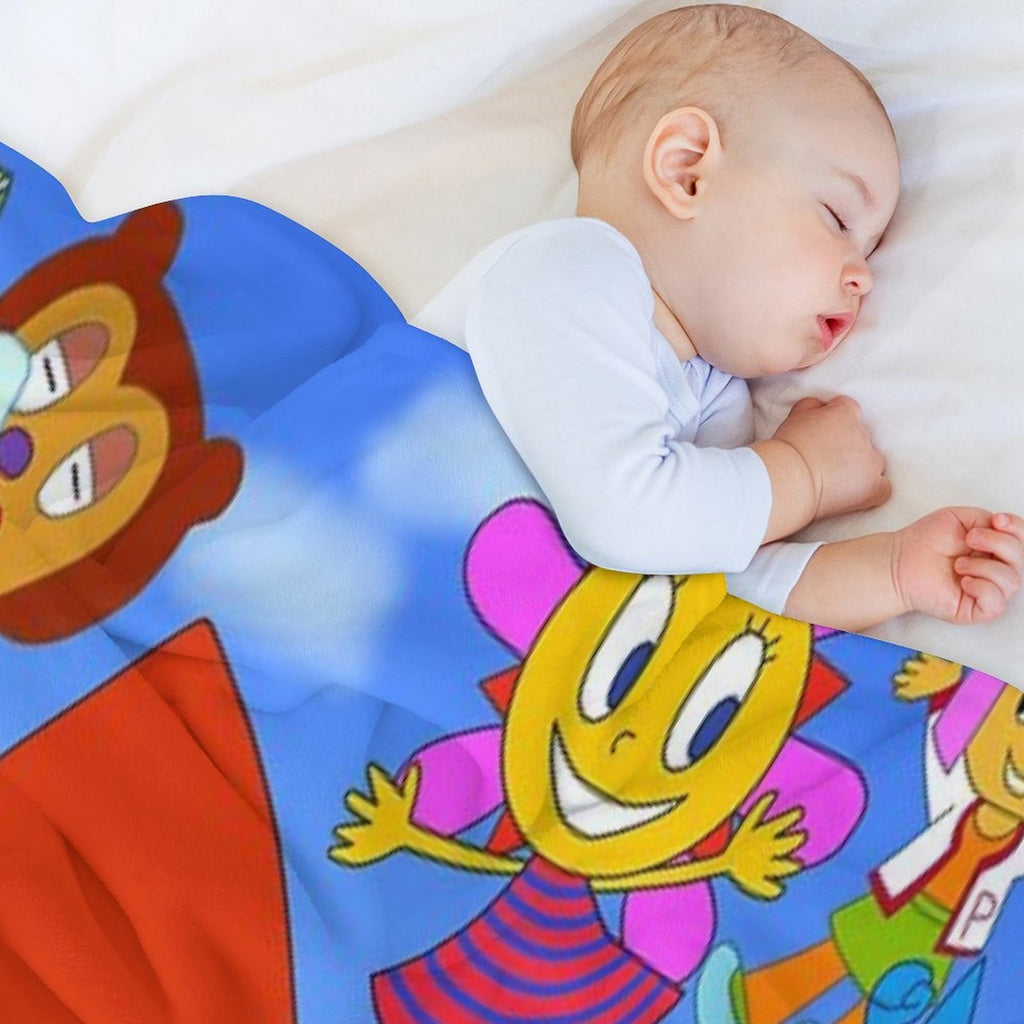 Parappa The Rapper Anime Poster Versatility Throw Blanket
