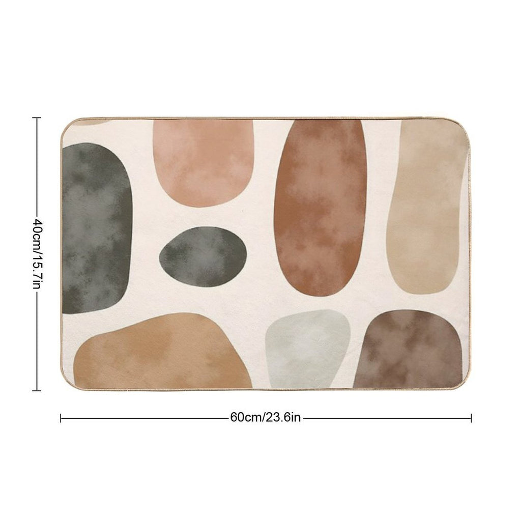 Abstract Boho  Stain-Proof Bath Mat