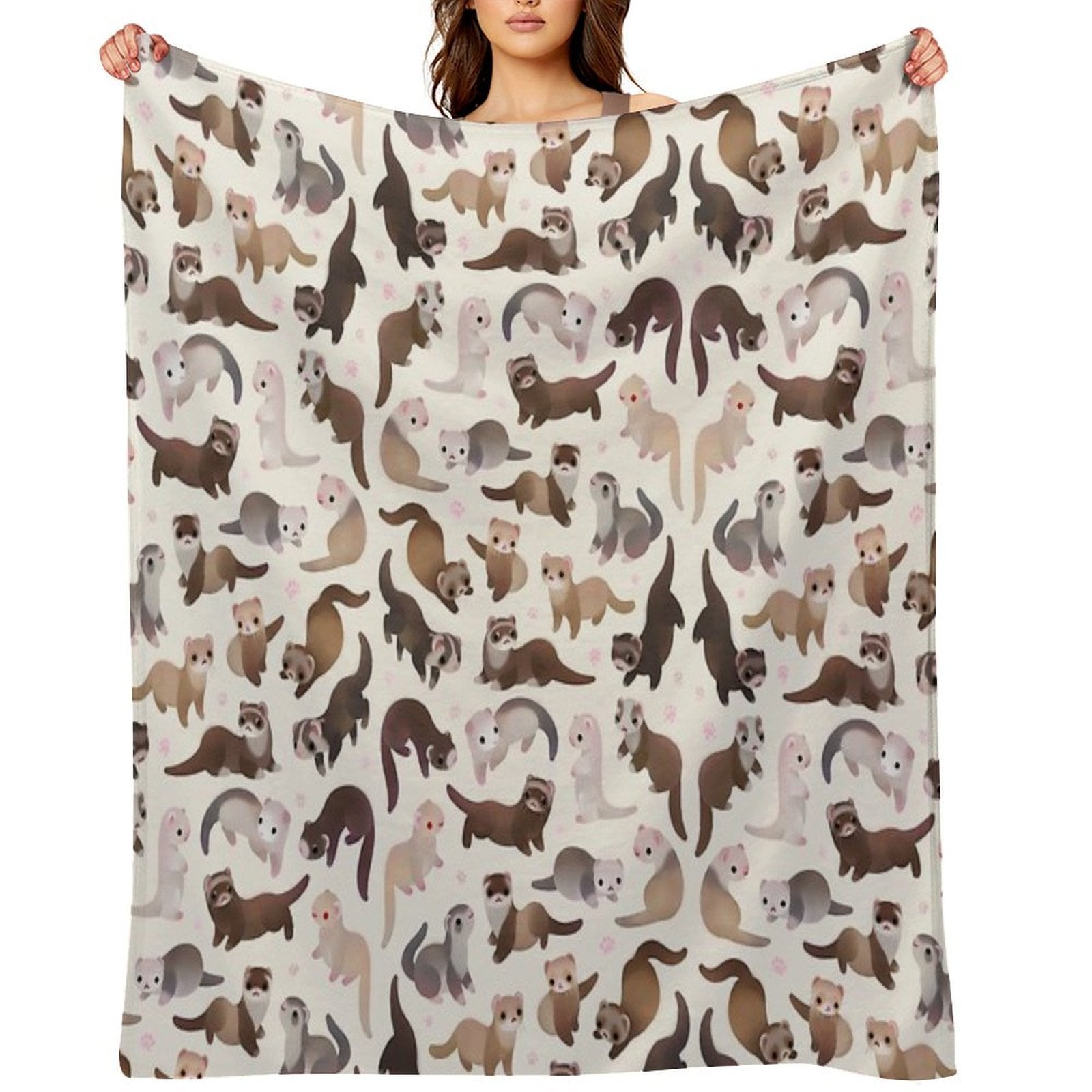 Ferret - Bright Quick-dry Throw Blanket
