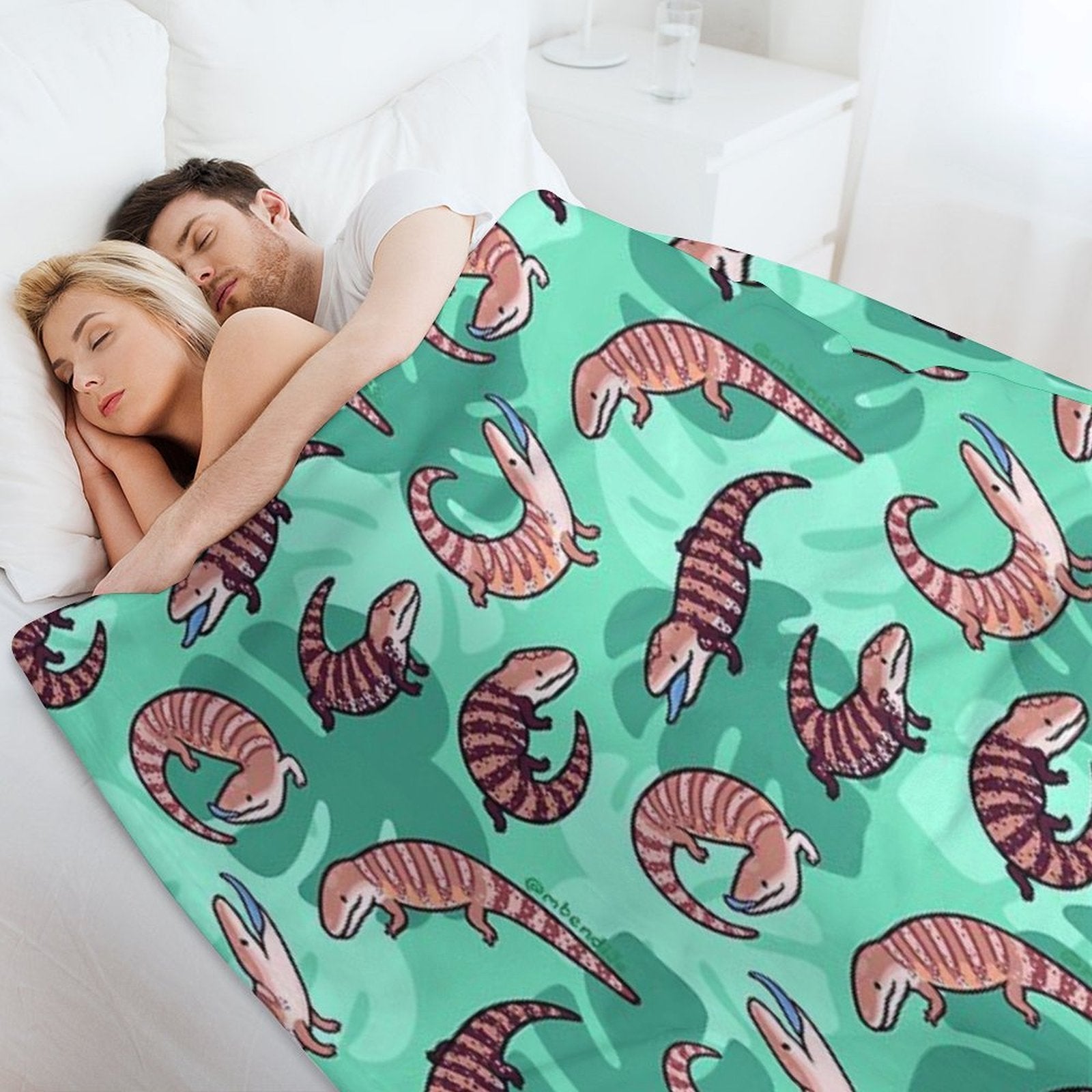 Blue Tongue Skink Versatility Throw Blanket