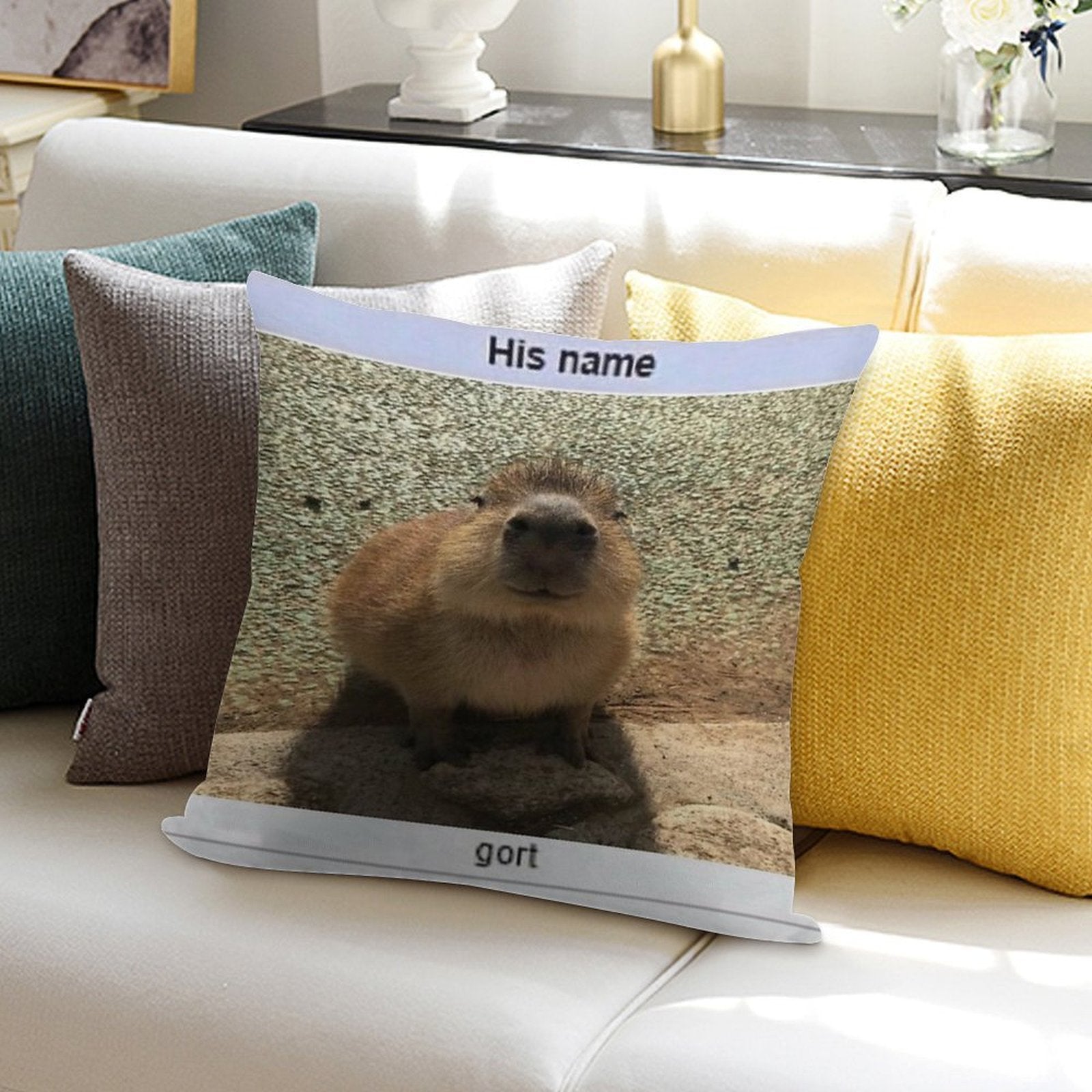 Gort Soft Ultra-Soft Texture Throw Pillow