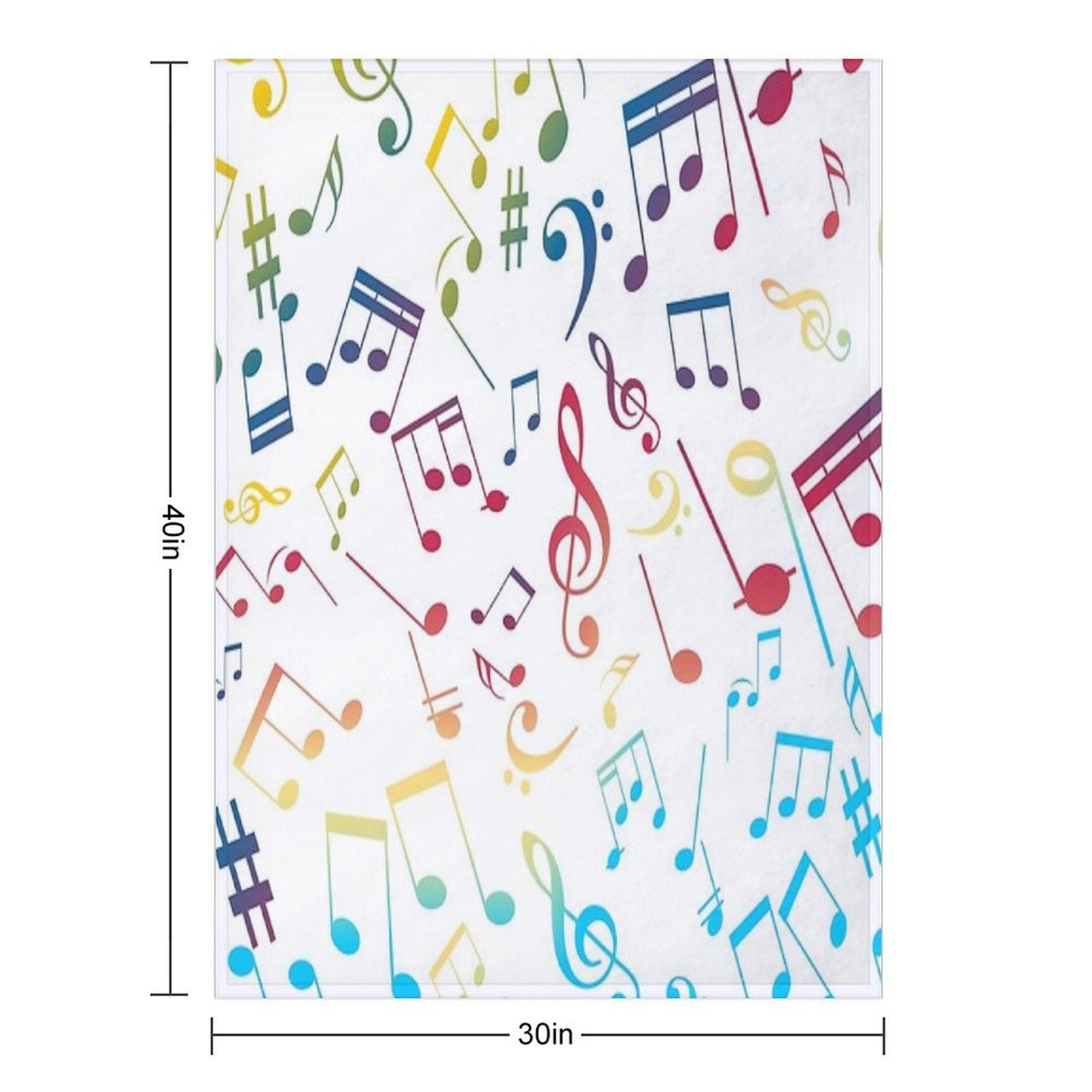 Musical Notes XIII Premium Throw Blanket
