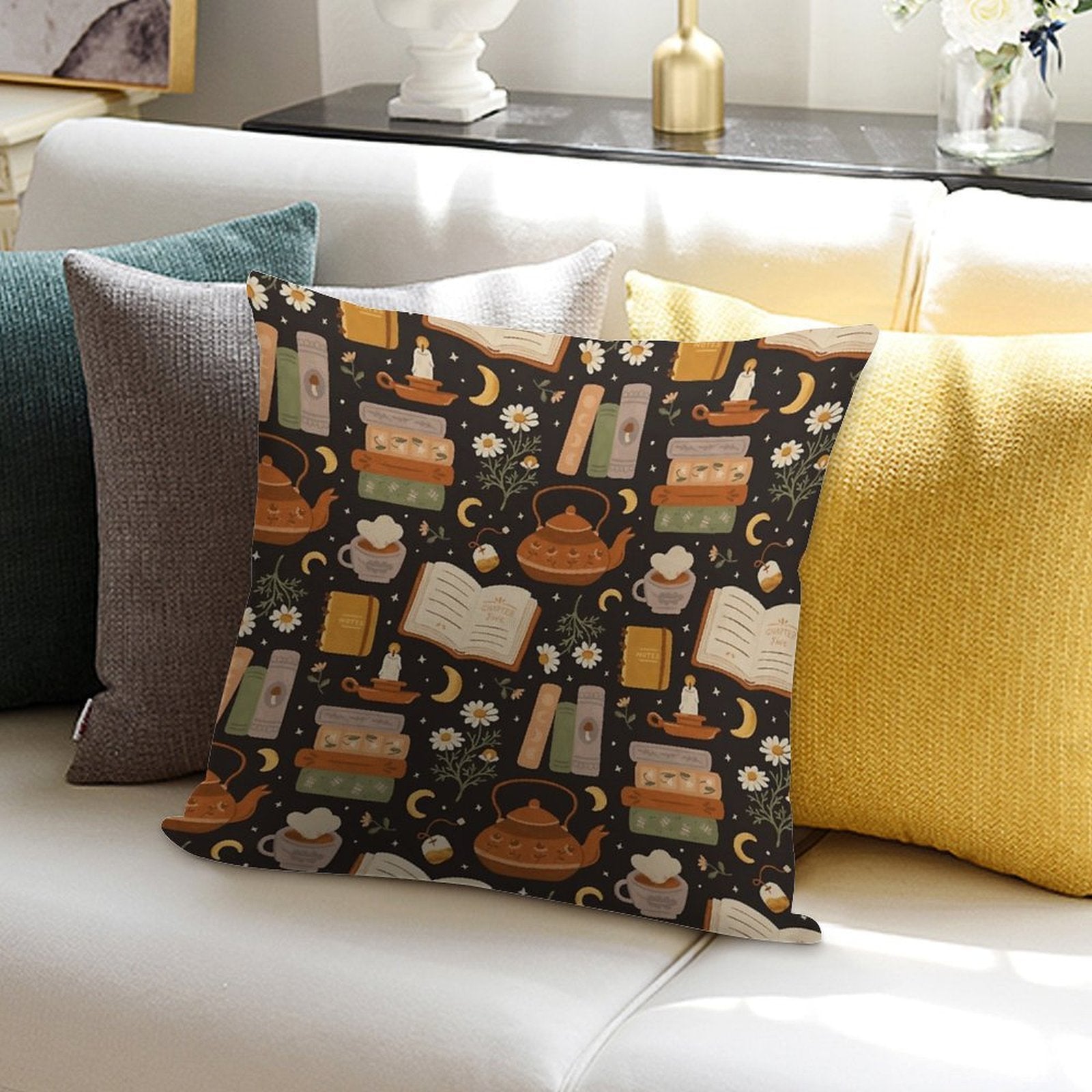 Sweet Bookish Dreams Soft Style Accent Throw Pillow