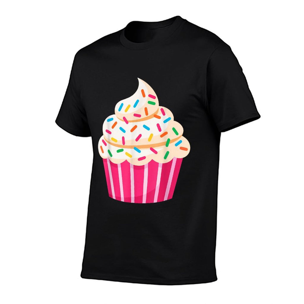 Cupcake Adult Men Women Kids Cupcake Costume  Ribbed Collar T-Shirt