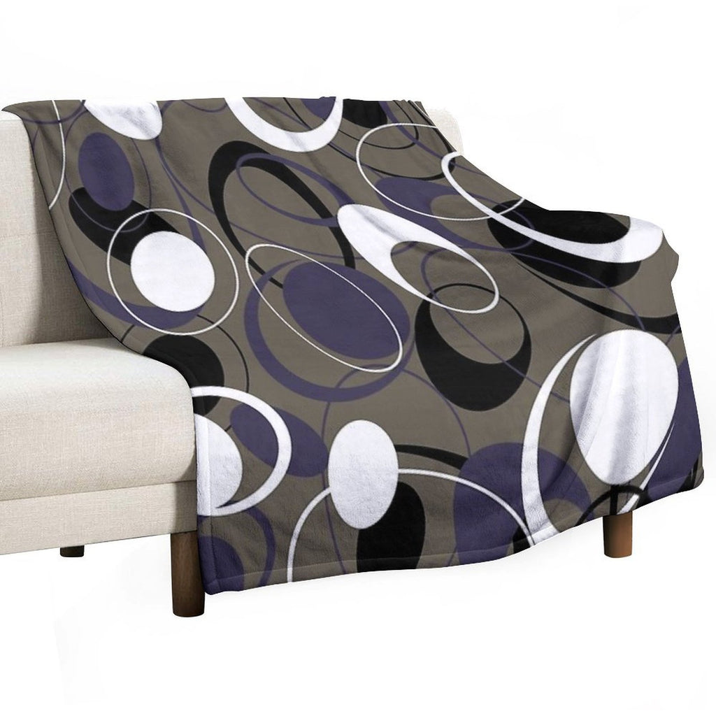 Retro 60s Ovals Compact Throw Blanket