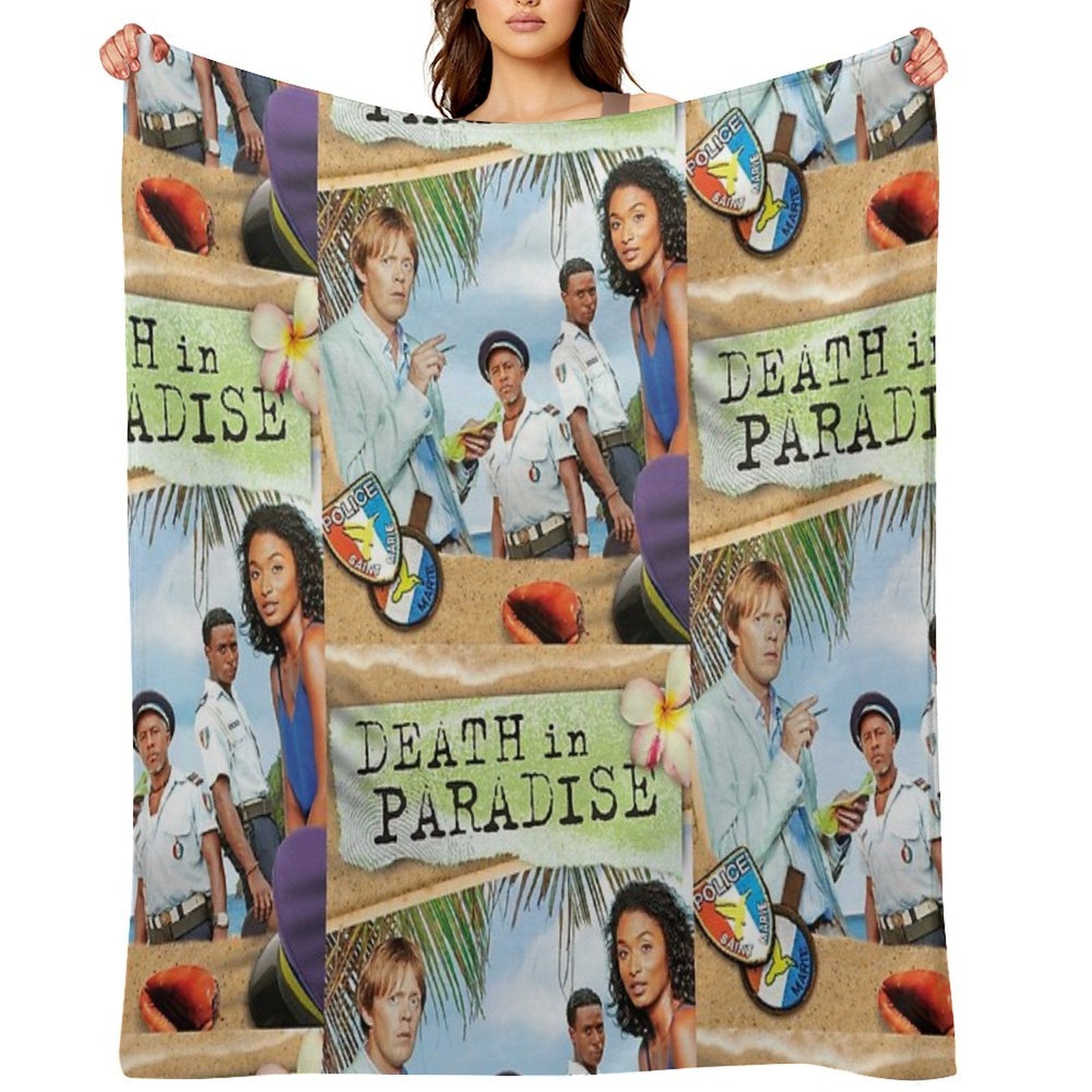 BBC Death in Paradise Plush Throw Blanket