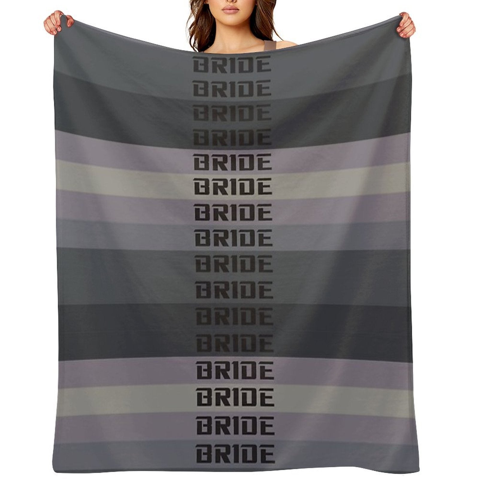 BRIDE JDM MATERIAL Eco-conscious Throw Blanket