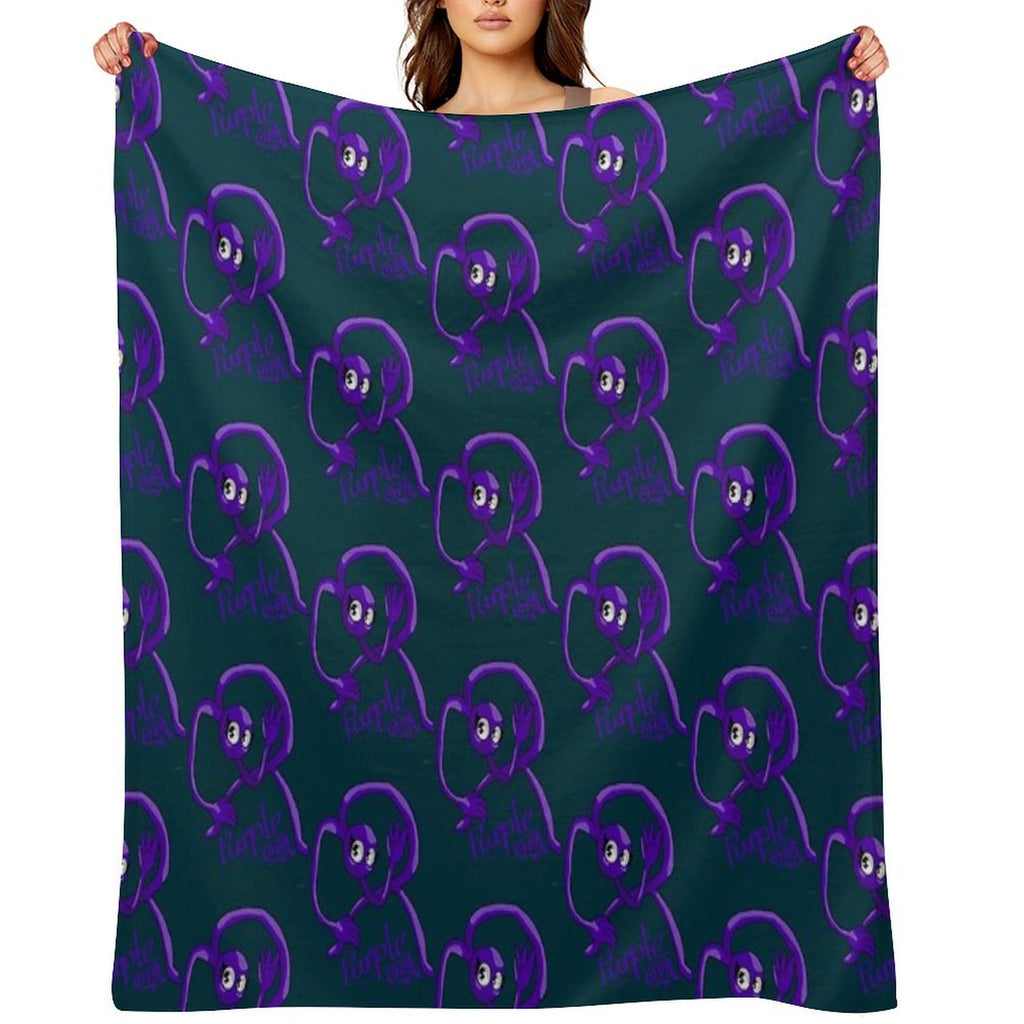 Rainbow Friends Purple (Friendly) Comfort Throw Blanket