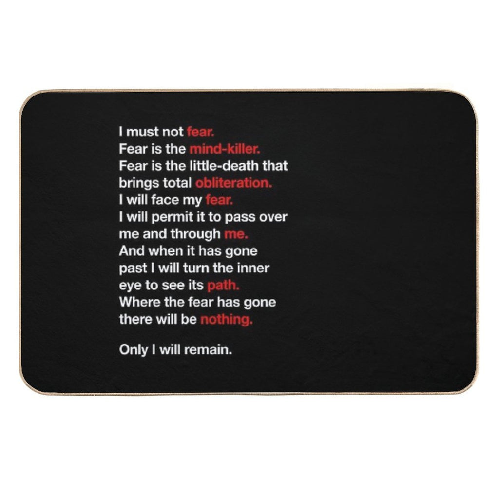 DUNE - Litany Against Fear  Eco-Friendly Bath Mat