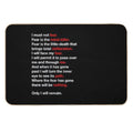 DUNE - Litany Against Fear  Eco-Friendly Bath Mat