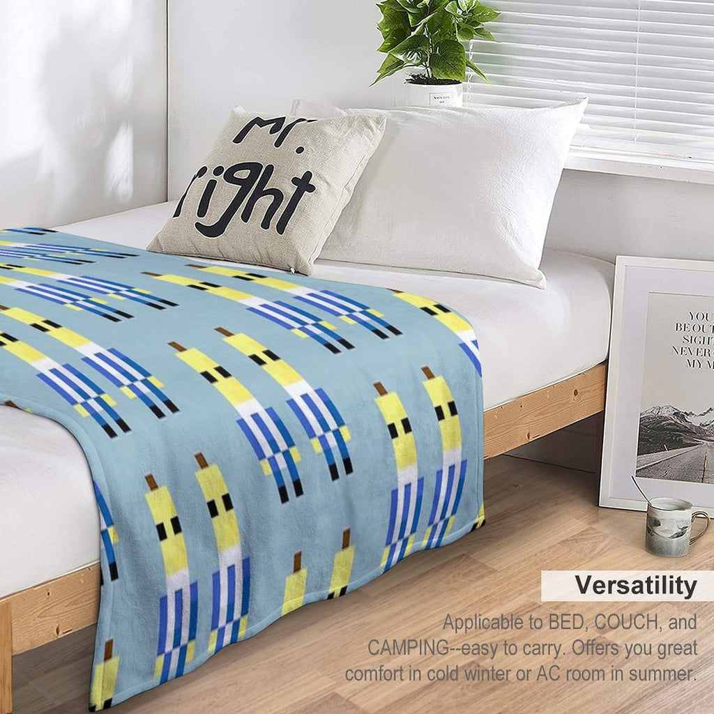 Bananas in Pyjamas Wrinkle-free Throw Blanket
