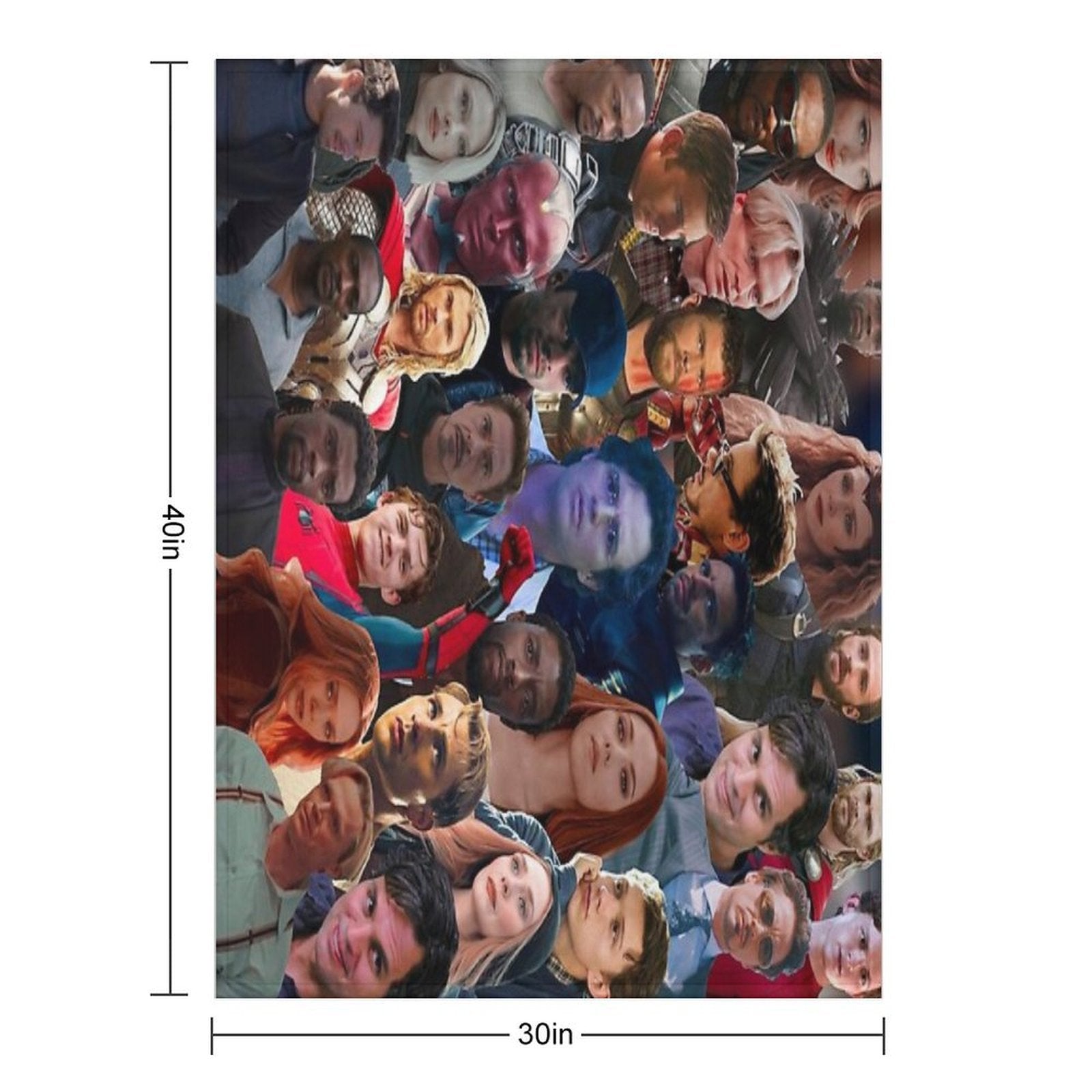 A. Assemble Photo Collage Eco-conscious Throw Blanket