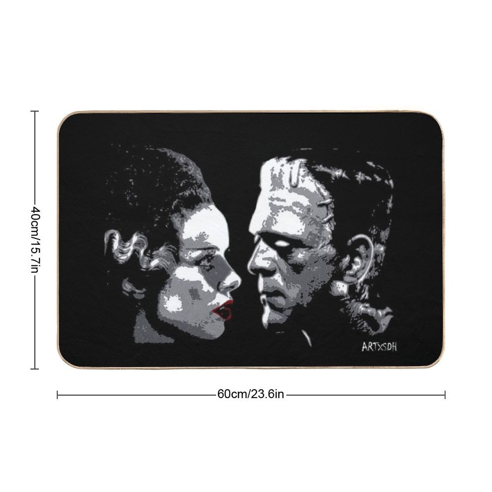For The Love of Frank  Repositionable Bath Mat