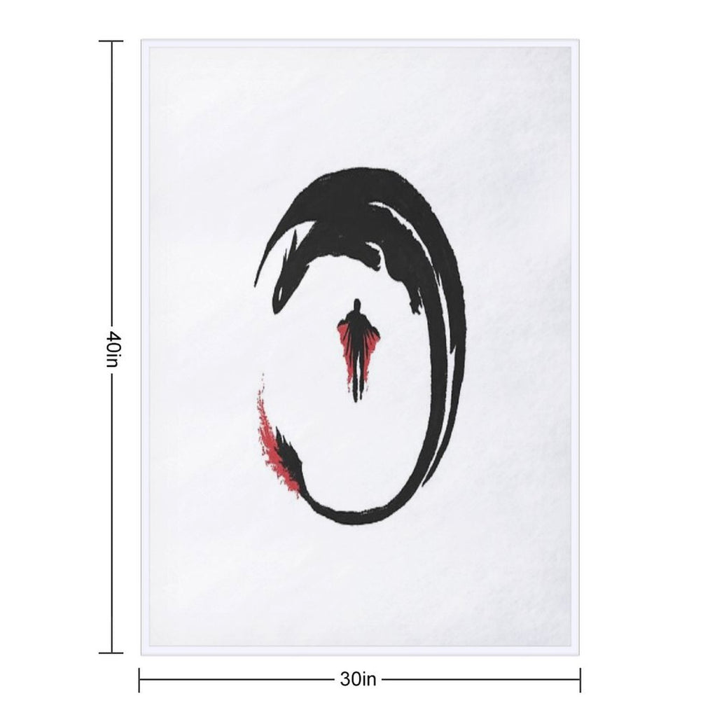 Dragon Rider Plush Throw Blanket