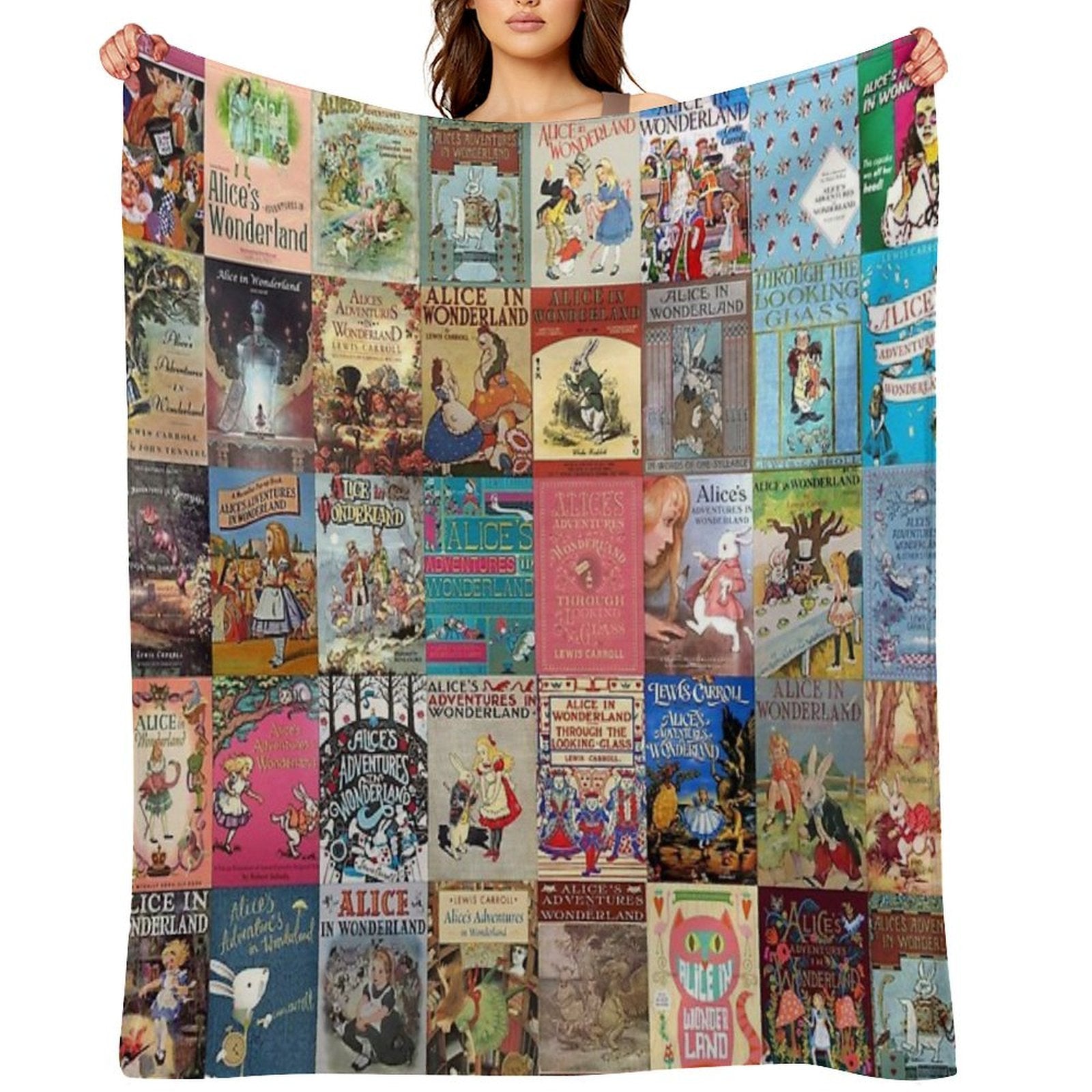 Alice in Wonderland Versatility Throw Blanket