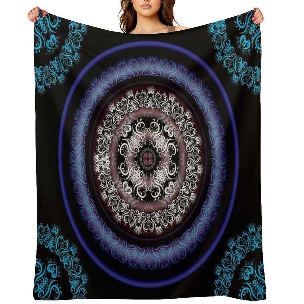 Dark Pulse Eco-conscious Throw Blanket