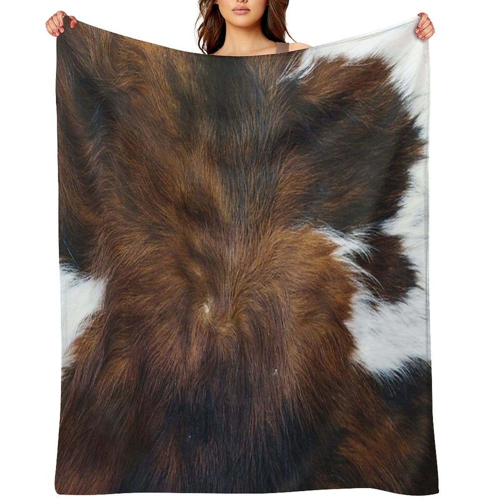 Cowprint Art (photograph, Smooth Print) Multi-functional Throw Blanket
