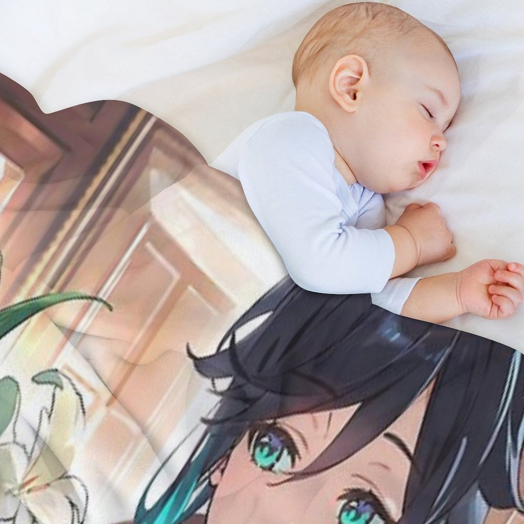 Genshin Impact - Venti Official Birthday Artwork 2024 Velvety-soft Throw Blanket