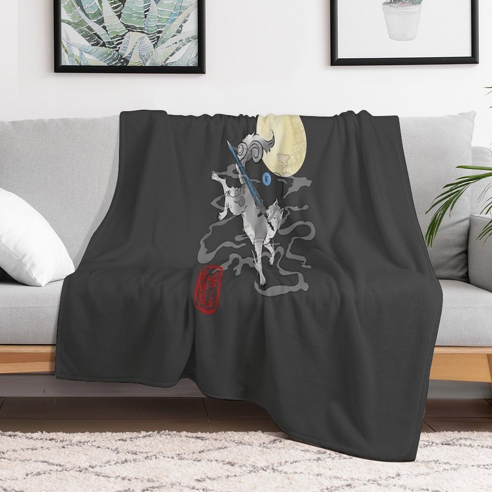The Great Grey Wolf - Sifkami Velvety-soft Throw Blanket