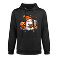 Cute Ghost Reading Book Lovers Funny Womens Girls Halloween Layering Staple Hoodie