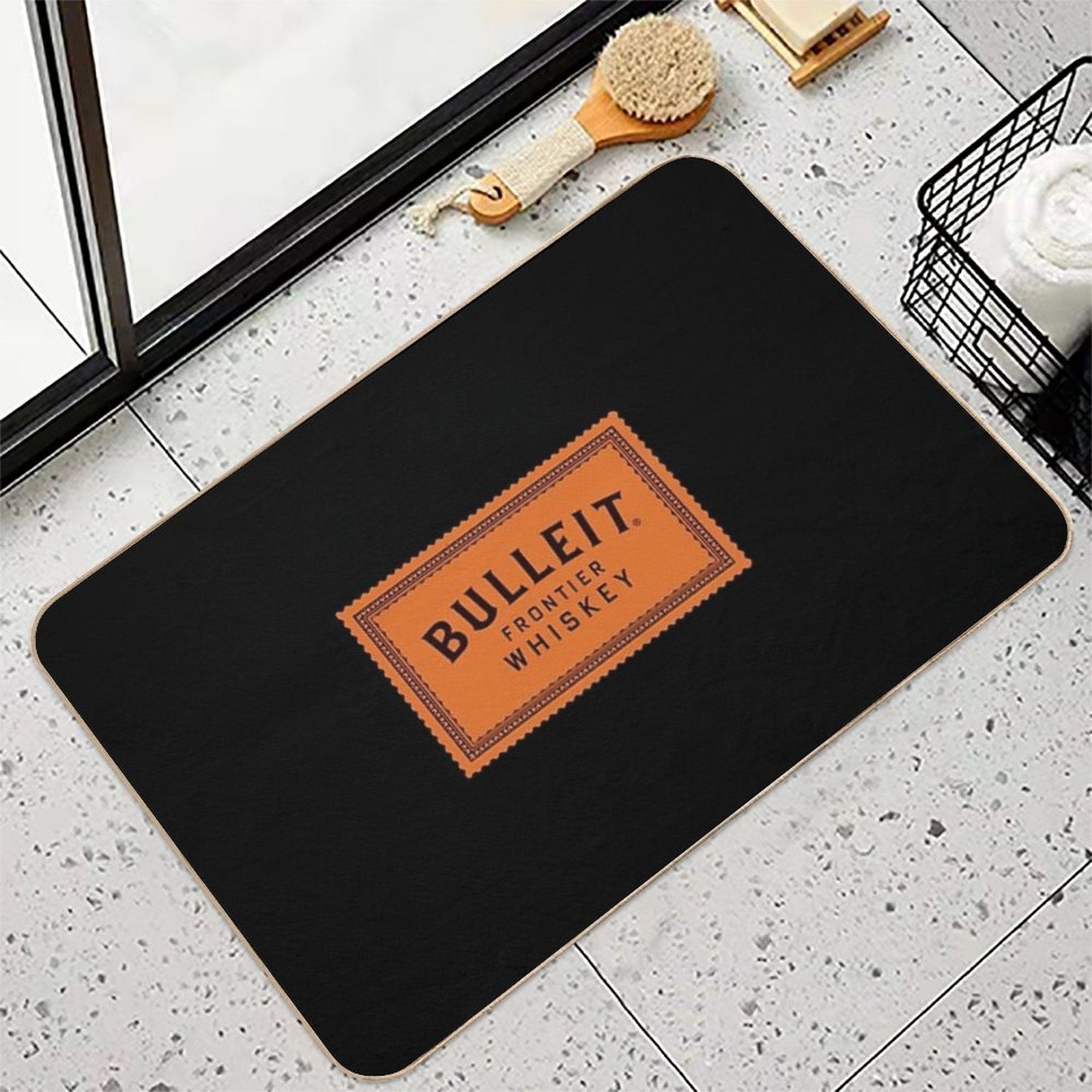 Bulleit Bourbon  Easy To Clean Bath Mat