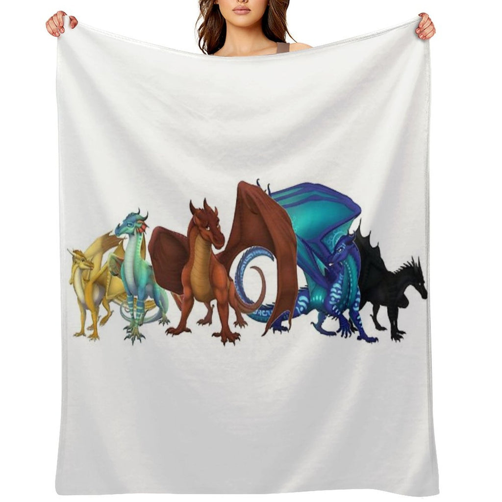 Wings of Fire - Dragonets of Destiny Wrinkle-free Throw Blanket