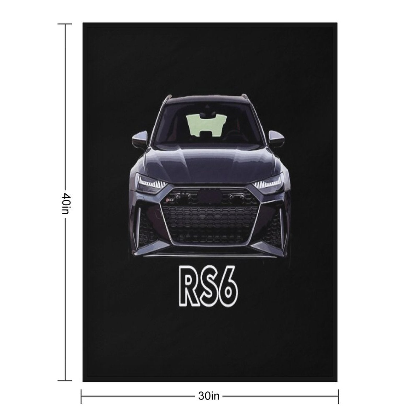 2020 Audi RS6 All-season Throw Blanket