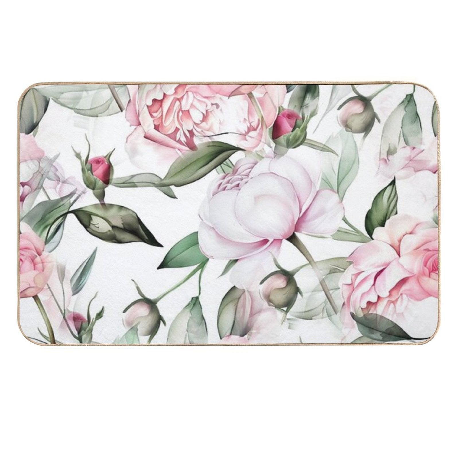 Roses Flowers Nature #pattern #nature  Non-Slip Bath Mat