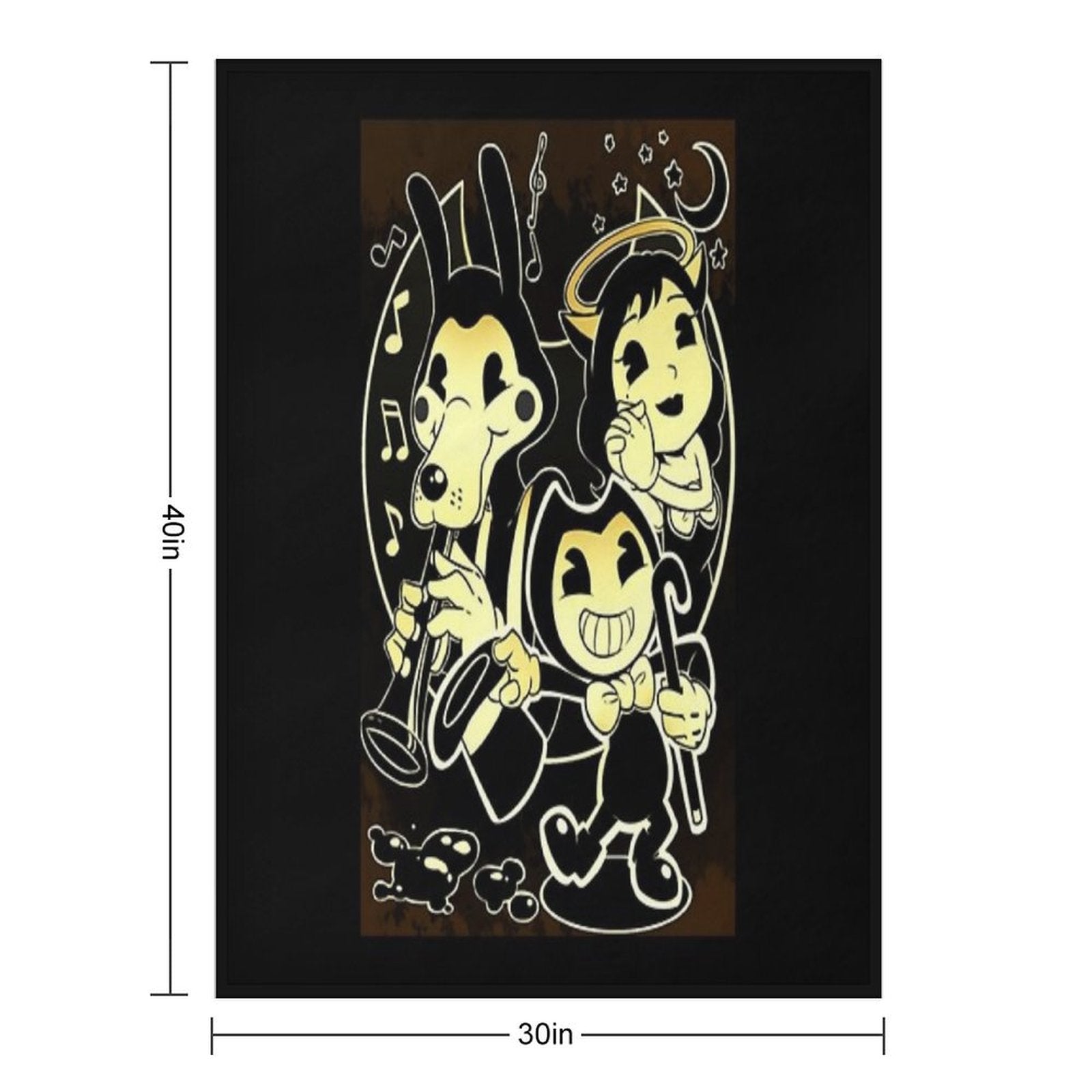 Bendy Boris And Alice Versatility Throw Blanket
