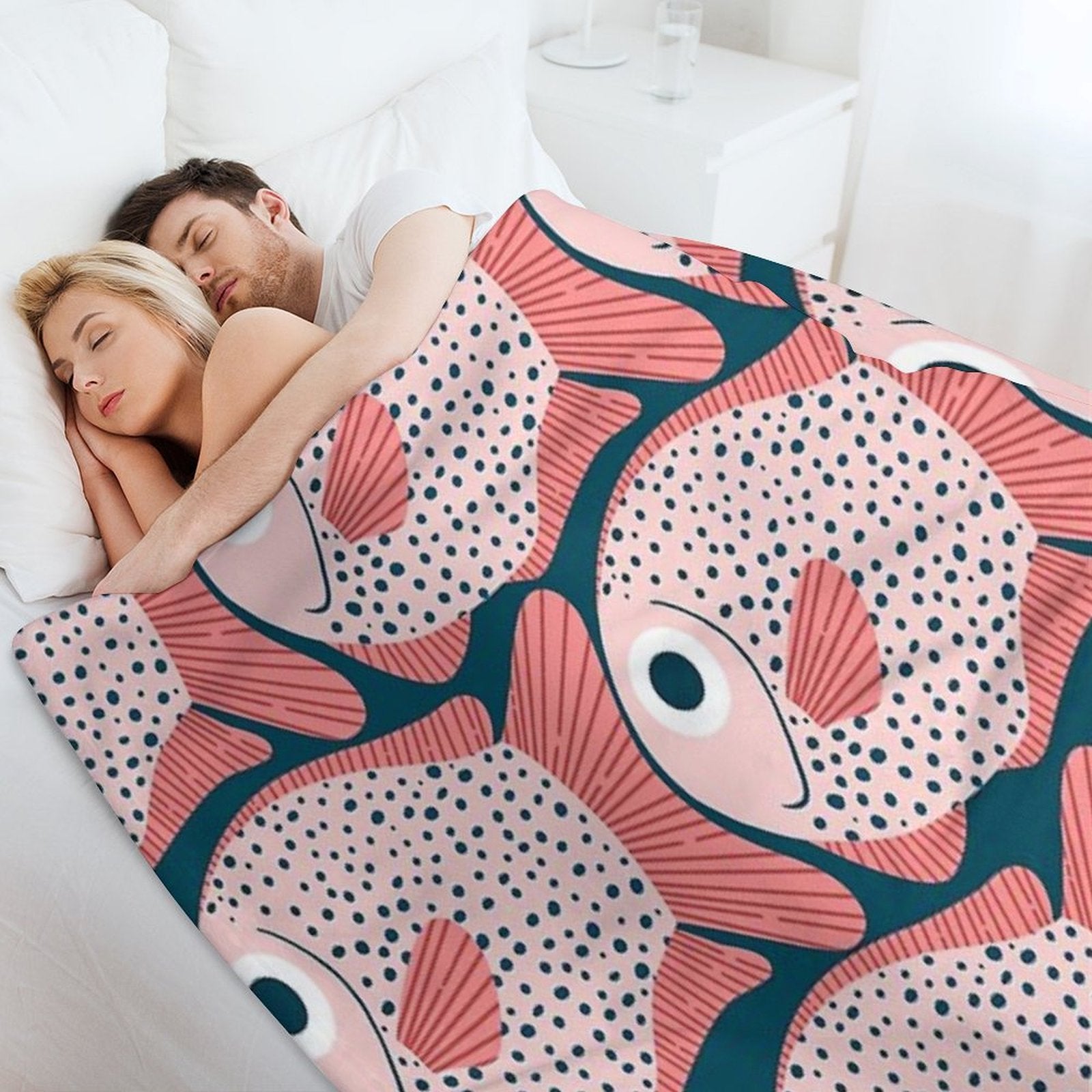 Fish Pattern All-season Throw Blanket