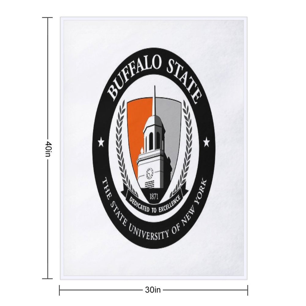 SUNY Buffalo St. College Easy Care Throw Blanket