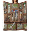 3D Llama-gigapixel Sustainable Throw Blanket
