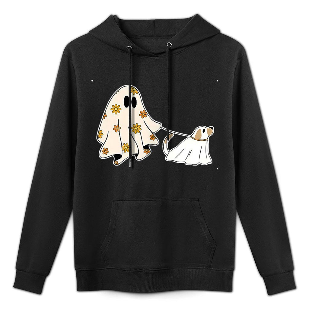 Ghost Dog, Dog Lovers Halloween for Men Women Kids Pilling-Resistant Hoodie