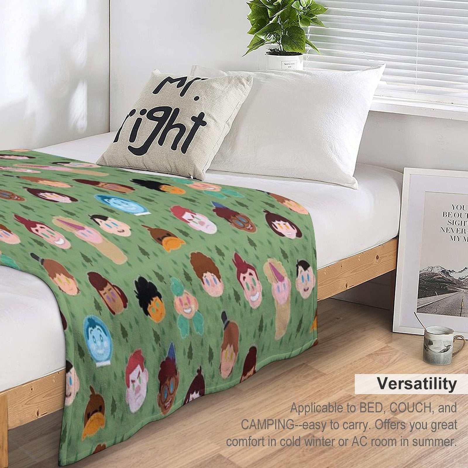 Camp Campbell Pattern Gift-ready Throw Blanket