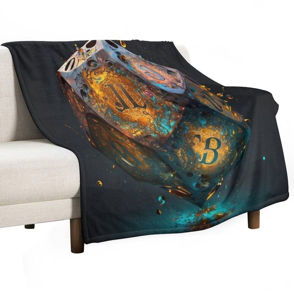 Dungeons And Dragons D20 Shrink-resistant Throw Blanket