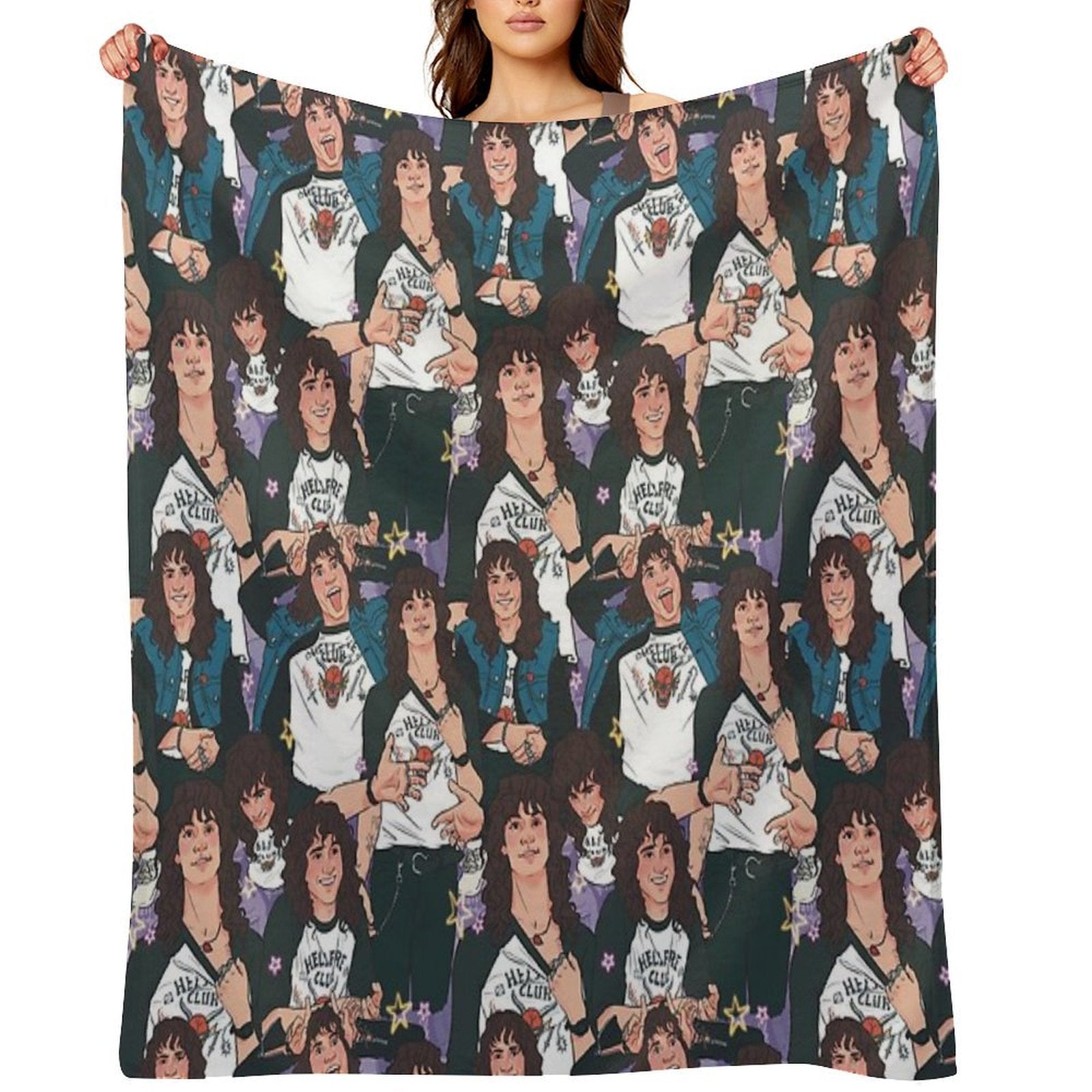 Eddie Munson - AOP Compact Throw Blanket