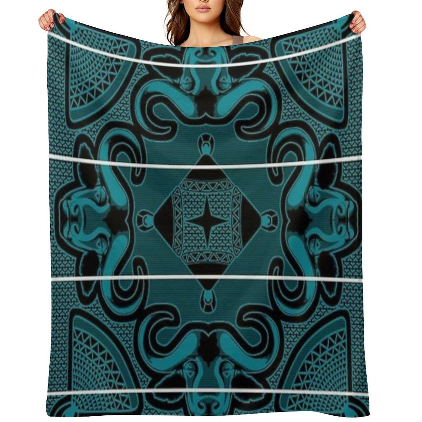 Basotho Blanket Print Quick-dry Throw Blanket