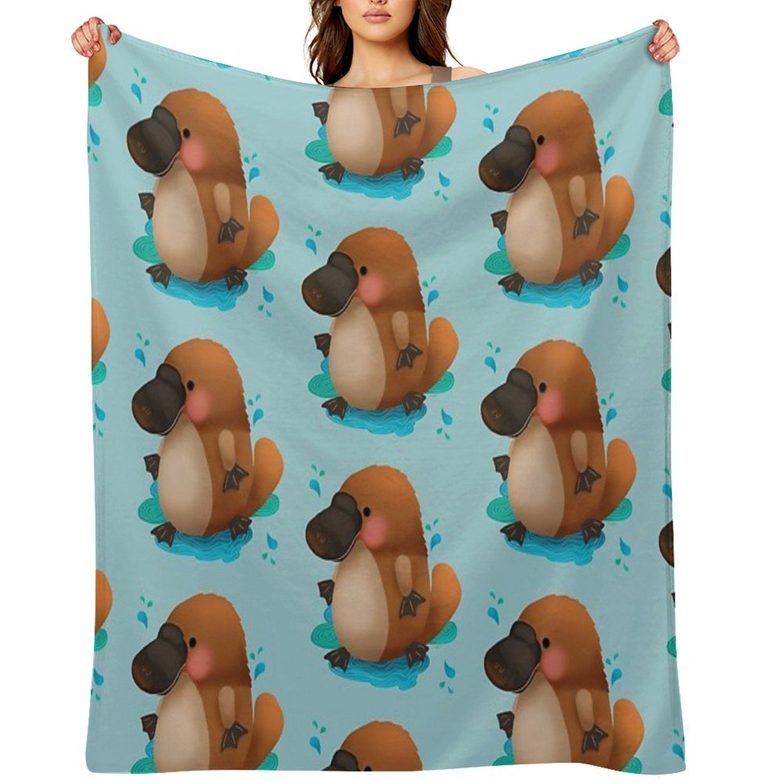 Platypus Puggle Versatility Throw Blanket