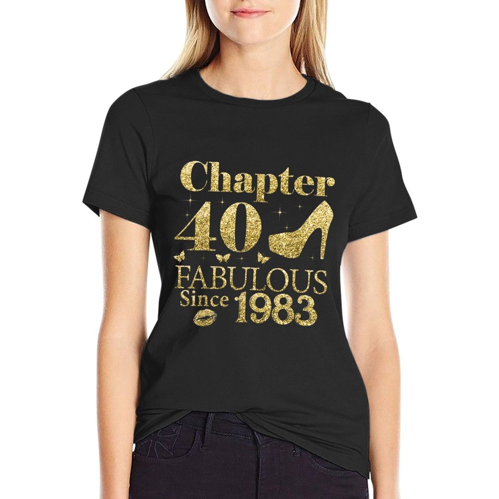 Chapter 40 Fabulous Since 1983 40Th Birthday Gift For Ladies  Graphic-printed T-Shirt