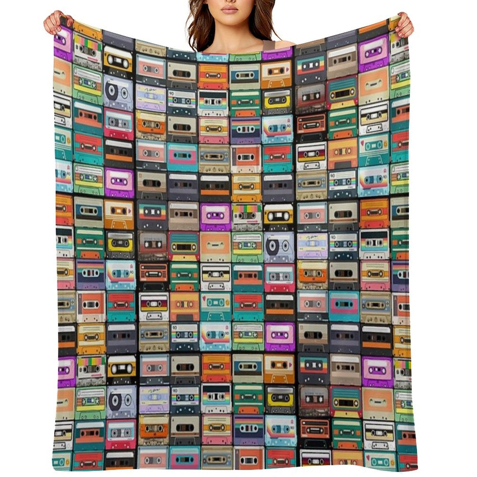 Cassette Tape Velvety-soft Throw Blanket