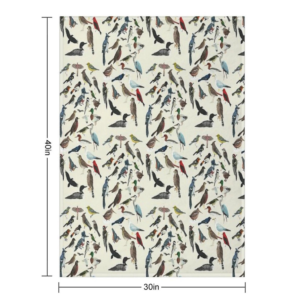 Bird Fanatic Sustainable Throw Blanket