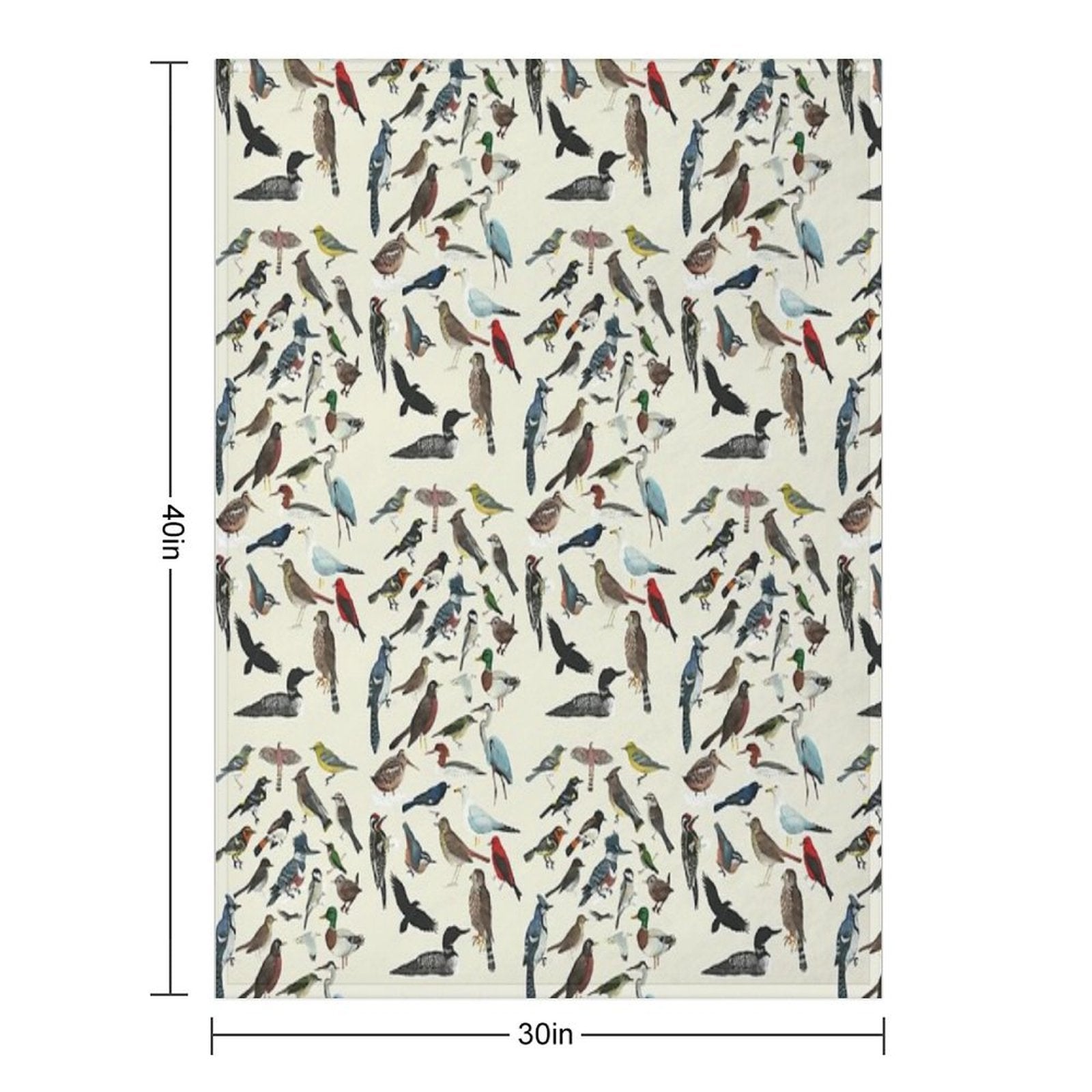 Bird Fanatic Sustainable Throw Blanket